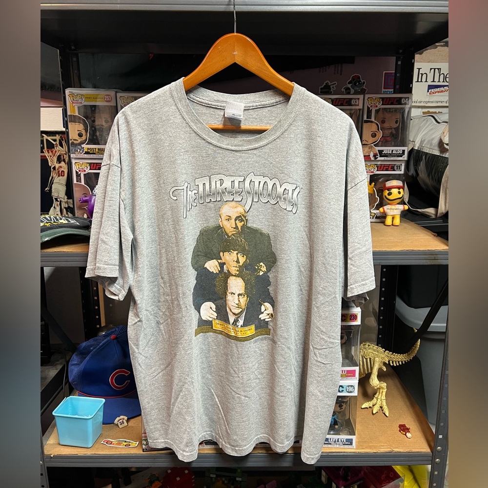 Y2K Vintage The Three Stooges 2004 Movie Promo Tee